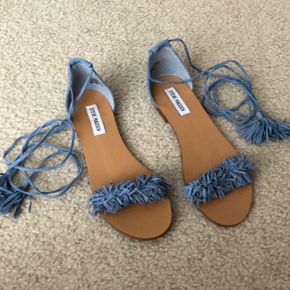 Steve Madden Tie Sandals - Picture 2 of 2